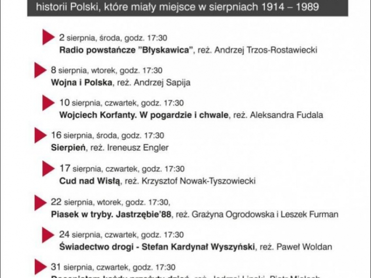 Cykl "Polskie sierpnie":
