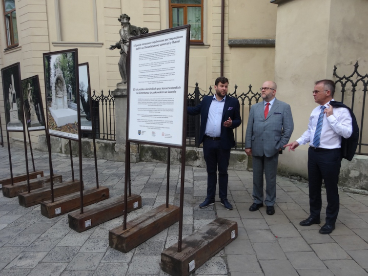 Lwów: wystawa o pracach konserwatorskich na Cmentarzu Łyczakowskim. Fot. D. Janiszewska