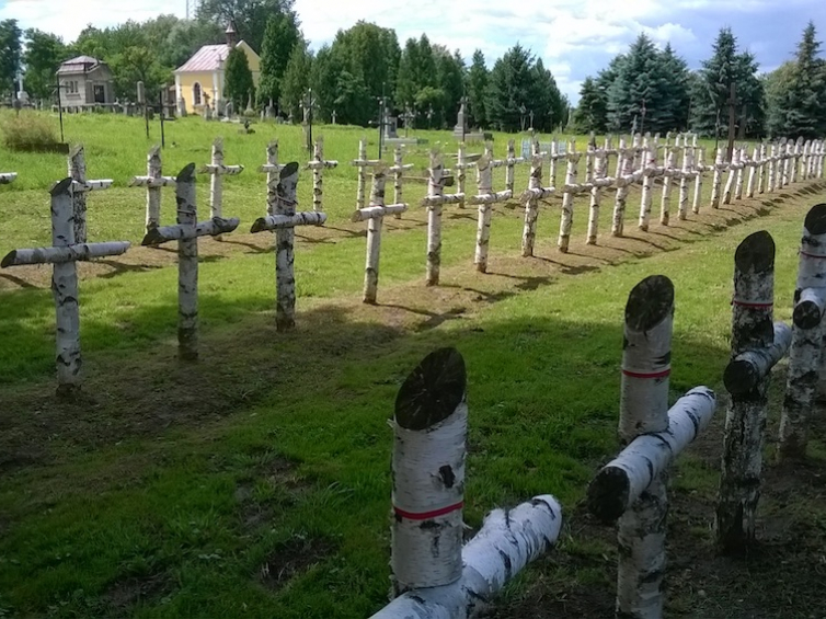 Cmentarz wojskowy w Mościskach na Ukrainie: kwatera żołnierzy 1939 r. Fot. D. Janiszewska