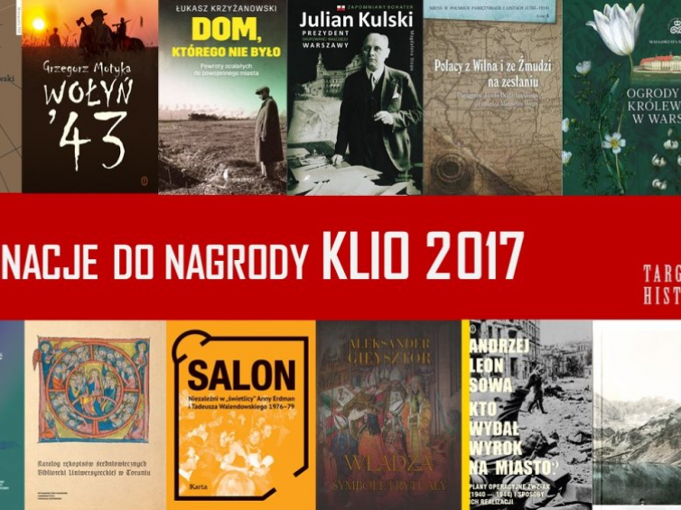Książki nominowane do nagrody Klio 2017