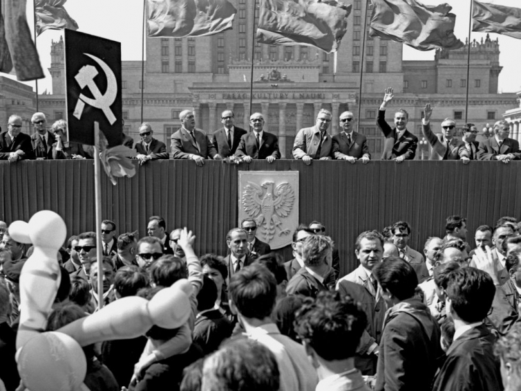 Obchody Święta Pracy w maju 1967 r. Fot. PAP/J. Morek