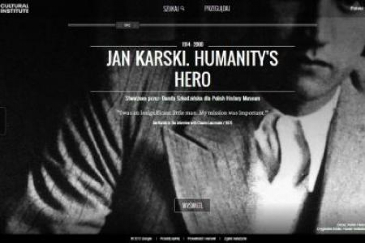 Wystawa MHP "Jan Karski. Bohater ludzkości" w Google Cultural Institute.