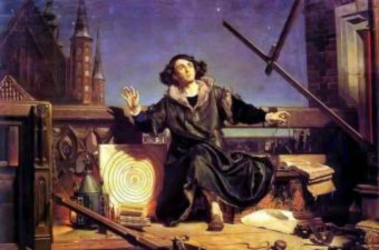 "Astronom Kopernik, czyli rozmowa z Bogiem". Obraz Jana Matejki. Fot. Wikimedia Commons
