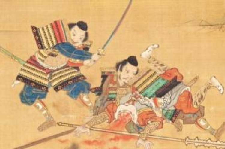 Ilustracja do znanej japońskiej legendy Shuten Dōji , XIX w., papier, farby wodne. Fot. Muzeum Narodowe we Wrocławiu