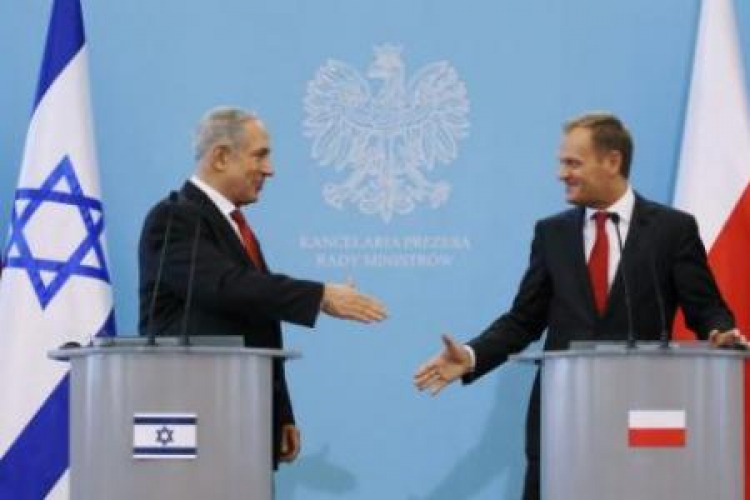 Premier RP Donald Tusk i premier Izraela Benjamin Netanjahu. Warszawa, 12.06.2013. Fot. PAP/P. Supernak