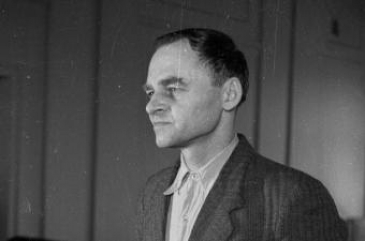Witold Pilecki przed komunistycznym sądem. Fot.PAP