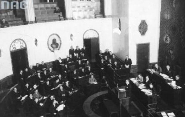 Sala Sejmu Śląskiego. 1932 r. Fot. NAC