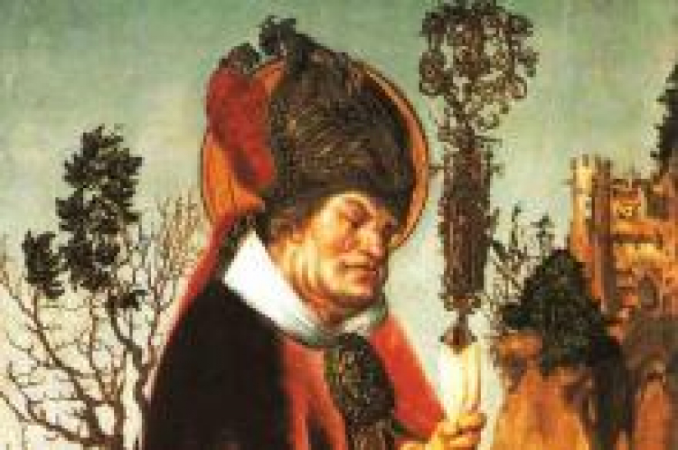 Święty Walenty. Obraz Lucasa Cranacha Starszego. Fot. Wikimedia Commons