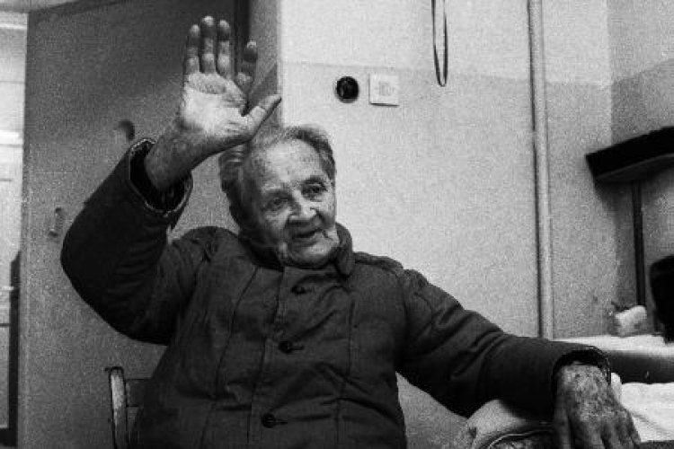 Erich Koch w barczewskim zakładzie karnym. 1986 r. Fot. PAP/J. Morek