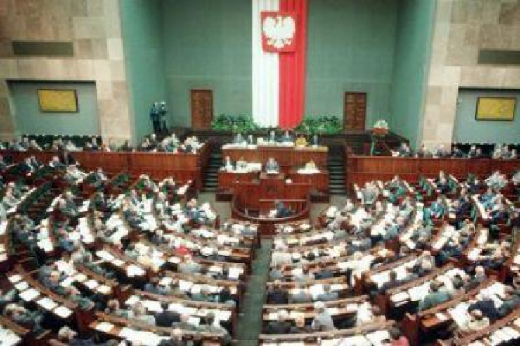 Zgromadzenie Narodowe w Sejmie. 1997 r. Fot. PAP/R. Pietruszka