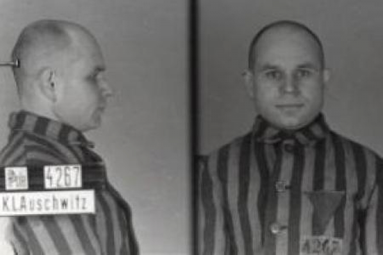 Antoni Kocjan w niemieckim obozie koncentracyjnym Auschwitz