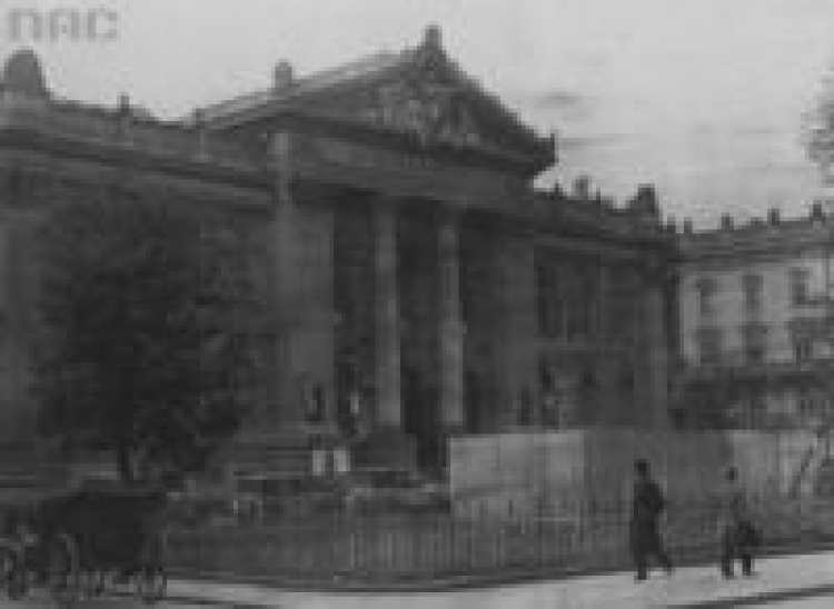 Gmach Towarzystwa Zachęty Sztuk Pięknych w Warszawie. Lata 1910 – 1939. Fot. NAC