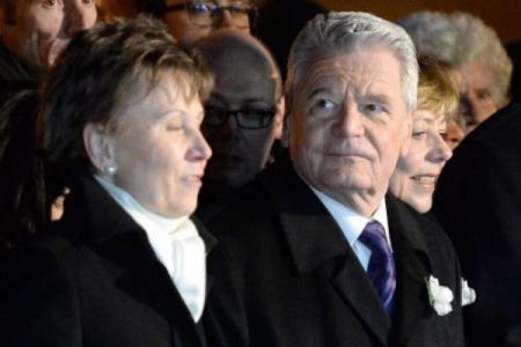 Prezydent Niemiec Joachim Gauck ostrzegł w piątek podczas obchodów 70. rocznicy zniszczenia Drezna. Fot. PAP/EPA