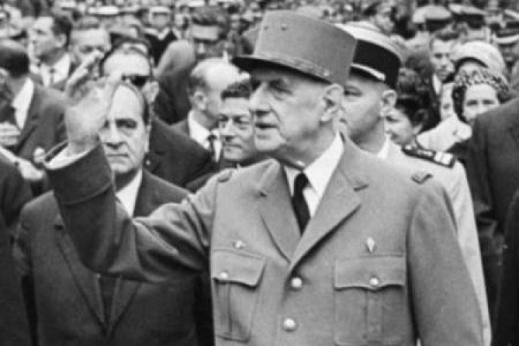 Gen. Charles de Gaulle. Fot. PAP/CAF/S. Dąbrowiecki