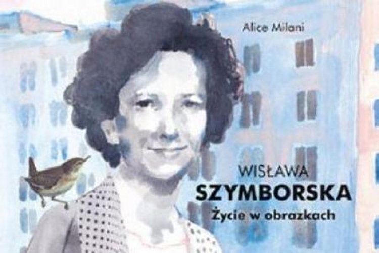 Fragment okładki komiksu „Wisława Szymborska. Życie w obrazkach”