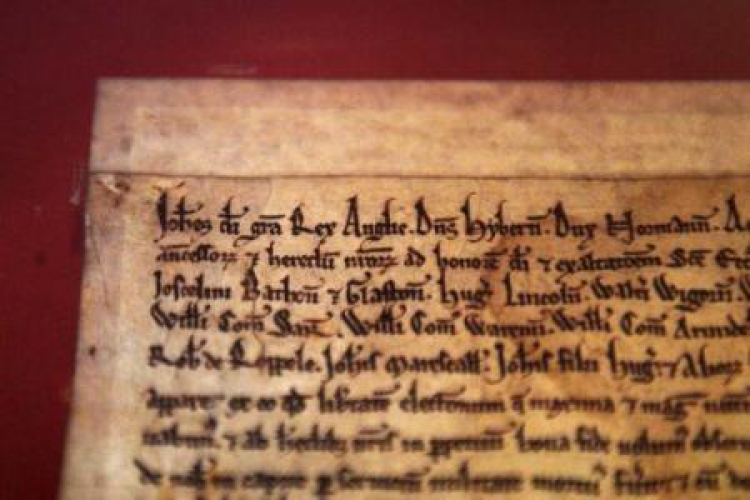 Magna Carta z katedry w Salisbury. Fot. PAP/EPA