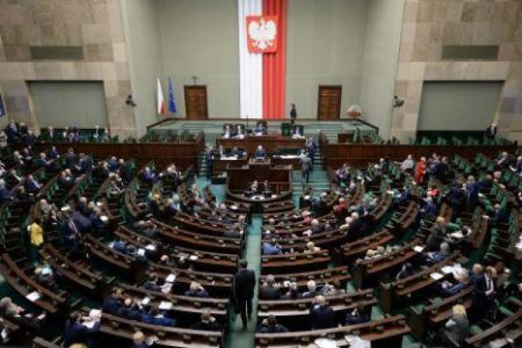 Widok na salę obrad podczas posiedzenia Sejmu. Fot. PAP/B. Zborowski