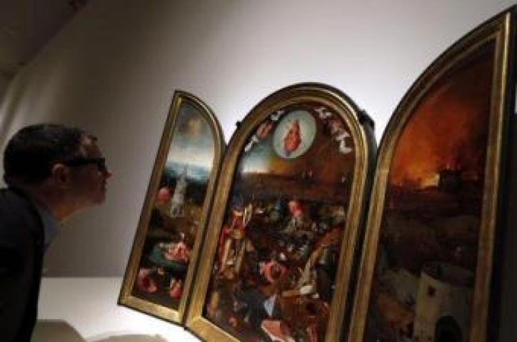Wystawa w madryckim Prado w 500. rocznicę śmierci Boscha. Fot. PAP/EPA