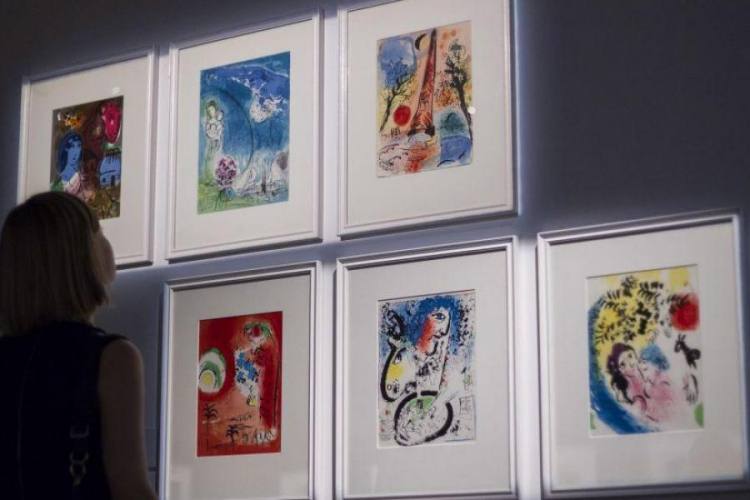 Wystawa „Marc Chagall i artyści europejskiej awangardy” w Muzeum Miejskim Wrocławia. Fot. PAP/A. Koźmiński