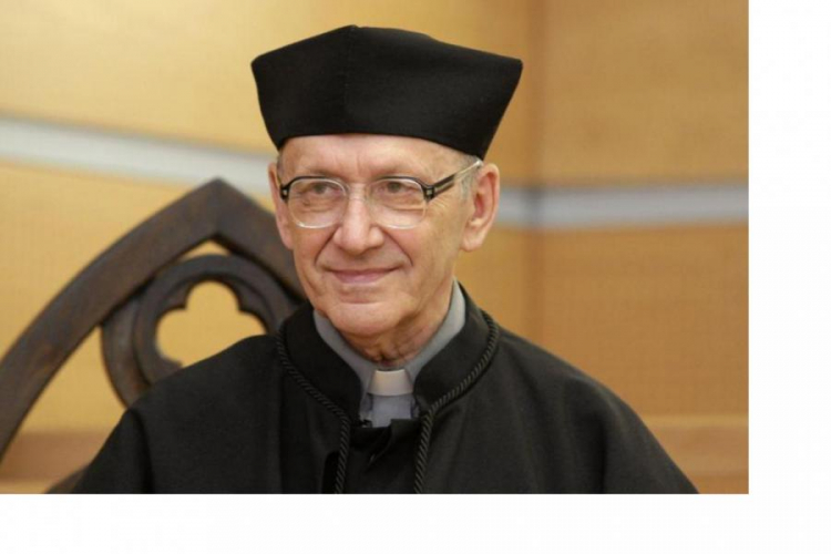 Ks. prof. Michał Heller odebrał dyplom doktora honoris causa Uniwersytetu Papieskiego Jana Pawła II. Fot.PAP/S.Rozpędzik