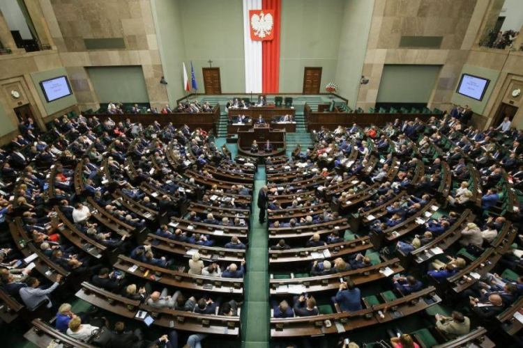 Sala plenarna Sejmu. Fot. PAP/P. Supernak