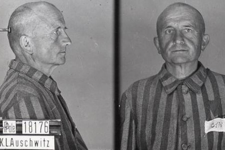 Franciszek Styra, proboszcz parafii w Mszanie, aresztowany przez Niemców 15.04.1941. Źródło: Muzeum Auschwitz-Birkenau