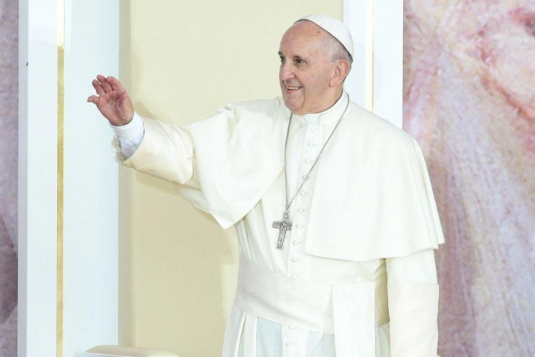 Papież Franciszek na krakowskich Błoniach. Fot. PAP/J. Turczyk