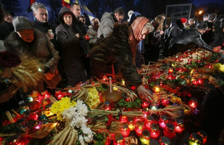 Dzień Pamięci Ofiar Wielkiego Głodu. Kijów, 26.11.2016. Fot. PAP/EPA