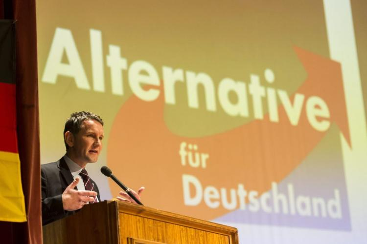 Bjoern Hoecke, czołowy polityk niemieckiej partii Alternatywa dla Niemiec (AfD). Fot. PAP/EPA 