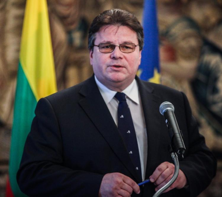Minister spraw zagranicznych Litwy Linas Linkeviczius. Fot. PAP/J. Kamiński