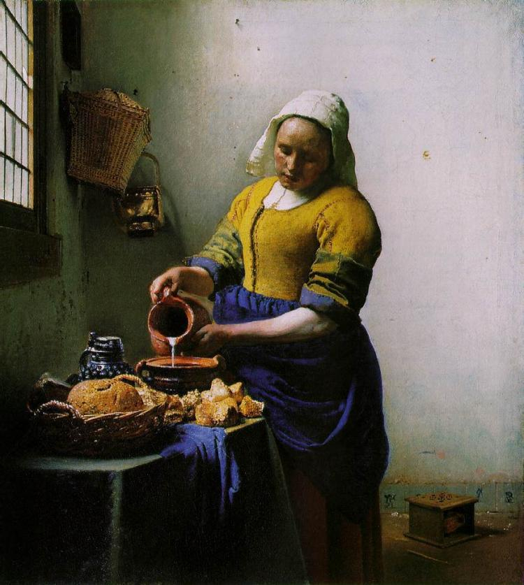Jan Vermeer van Delft, Dziewczyna z dzbanem mleka. Źródło: Wikipedia