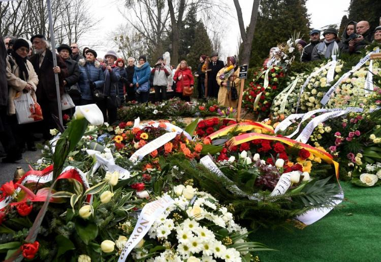 Uroczystości pogrzebowe Danuty Szaflarskiej na warszawskich Powązkach Wojskowych. Fot. PAP/B. Zborowski