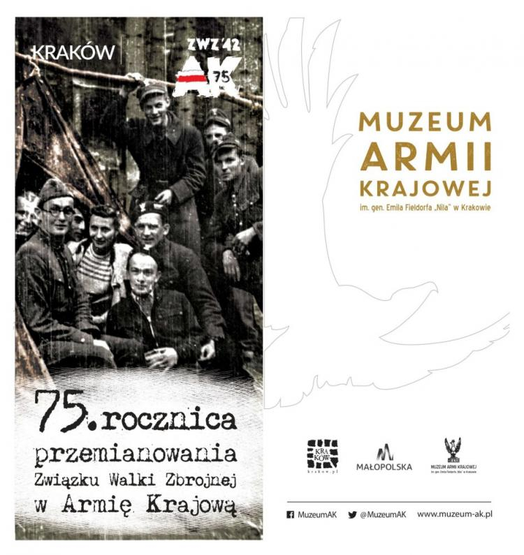 75. rocznica przemianowania Związku Walki Zbrojnej w Armię Krajową. Źródło: Muzeum AK w Krakowie