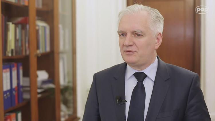 Jarosław Gowin, wicepremier, minister nauki i szkolnictwa wyższego. Źródło: Serwis Wideo PAP