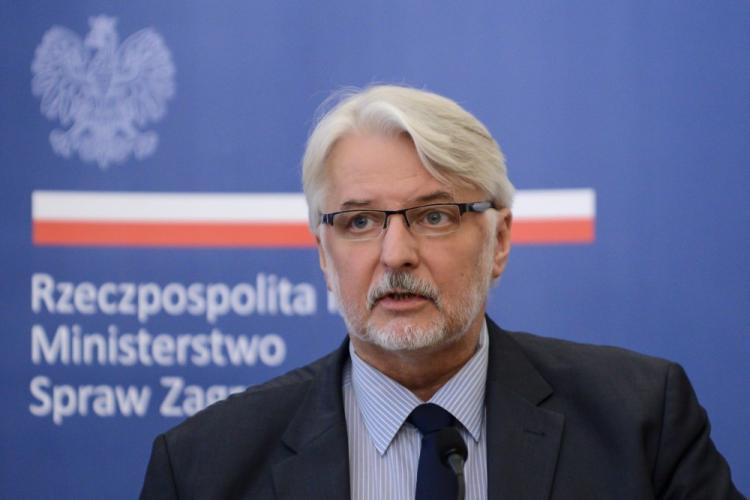 Minister spraw zagranicznych Witold Waszczykowski. Fot. PAP/J. Kamiński 