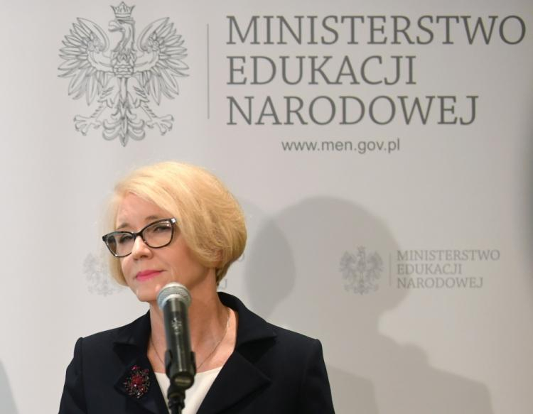 Wiceminister edukacji narodowej Marzena Machałek. Fot. PAP/B. Zborowski 