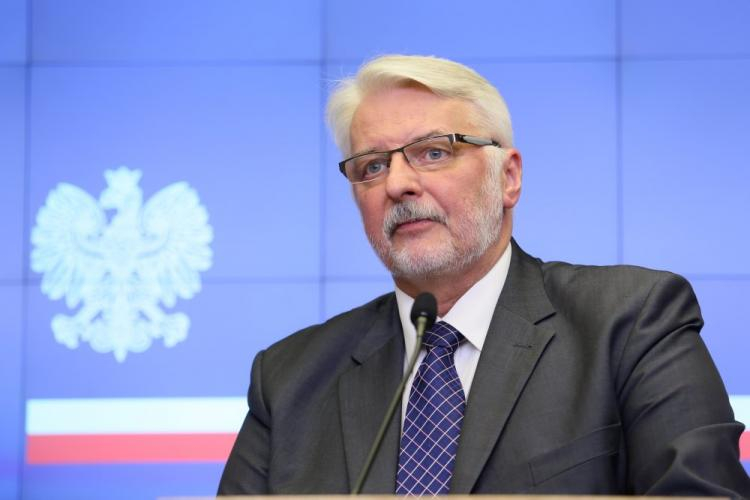 Minister spraw zagranicznych Witold Waszczykowski. Fot. PAP/L. Szymański 