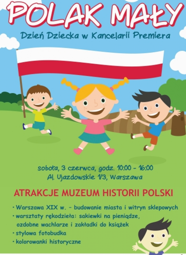 Dzień Dziecka z Muzeum Historii Polski w ogrodach rządowych