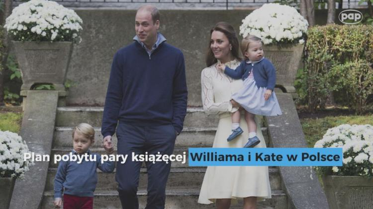 Brytyjska książęca para w Polsce. Źródło: serwis wideo PAP