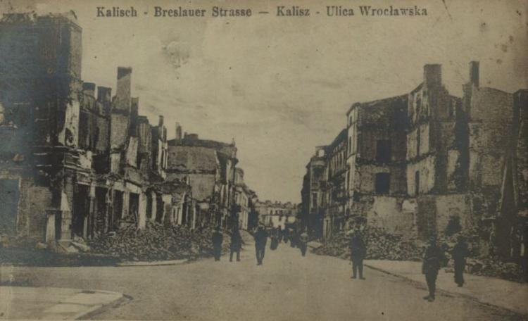 Kalisz w czasie wojny. 1914-1915. Źródło: BN Polona