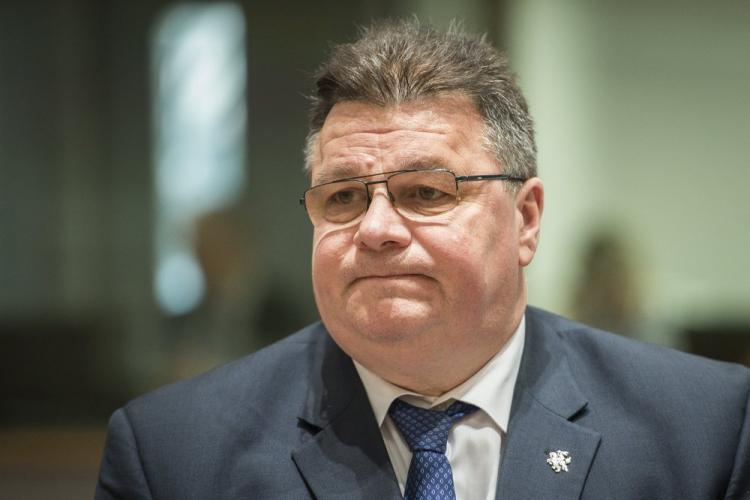 Szef MSZ Litwy Linas Linkeviczius. Fot. PAP/W. Dąbkowski