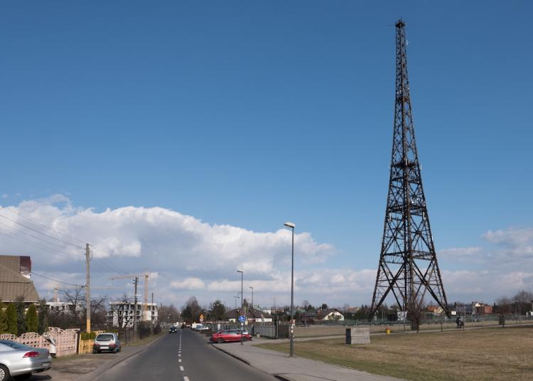 Drewniana wieża nadawcza gliwickiej radiostacji. Fot. PAP/A. Grygiel