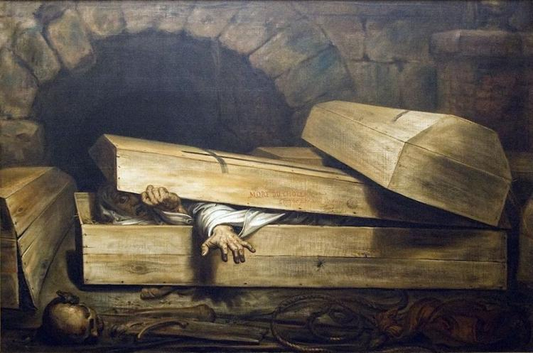 Antoine Joseph Wiertz, Przedwczesny pogrzeb. Źródło: Wikimedia Commons