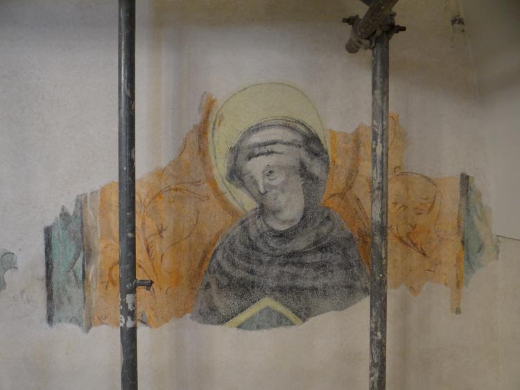 Gotycka polichromia w kościele św. Jerzego w Cieszynie. Źródło: x. Szymon Tracz 