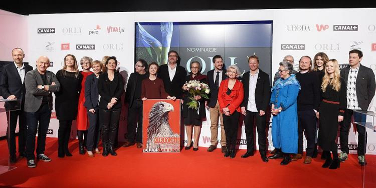 Polscy filmowcy podczas ogłoszenia nominacji do Polskich Nagród Filmowych Orły 2018. Fot. PAP/R. Pietruszka