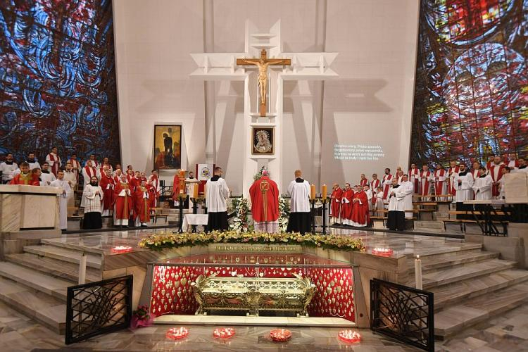 Uroczystości ku czci św. Andrzeja Boboli w warszawskim Sanktuarium św. Andrzeja Boboli. Fot. PAP/B. Zborowski