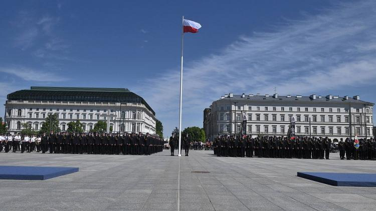 Centralne obchody Dnia Strażaka na placu Marszałka Józefa Piłsudskiego w Warszawie. Fot. PAP/J. Turczyk
