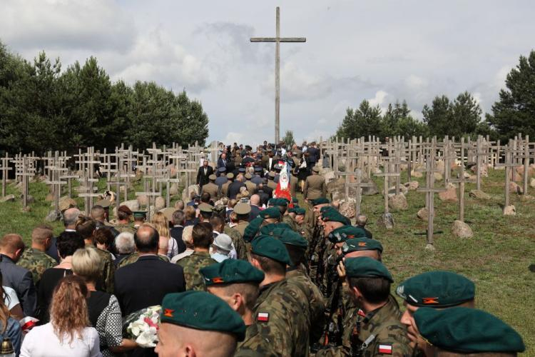 Główne obchody 73. rocznicy obławy augustowskiej na Górze Krzyży w miejscowości Giby. Fot. PAP/A. Reszko