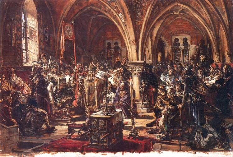 Sejm w Piotrkowie, 1468 rok. Źródło: Sejm.gov.pl