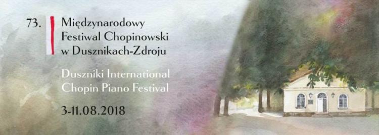 Plakat 73. Międzynarodowego Festiwalu Chopinowskiego w Dusznikach-Zdroju. Źródło: Festival.pl 